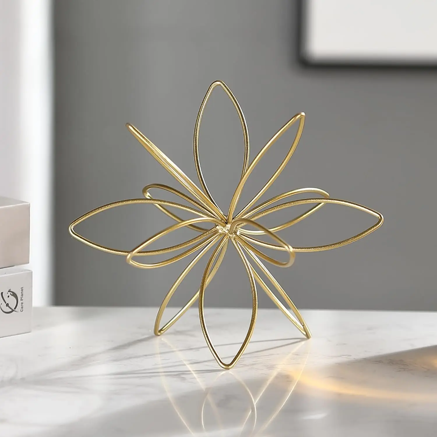 Modern Home Decor Accent Gold Color Aluminium Spike Sphere Ball Sculpture Wholesale Price Ornament
