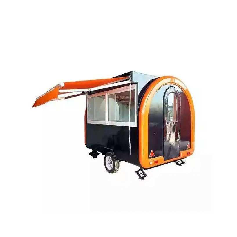 Multi-function Coffee Carts Food Trailer Mobile, Food Cart Ice Cream Mini Food Truck