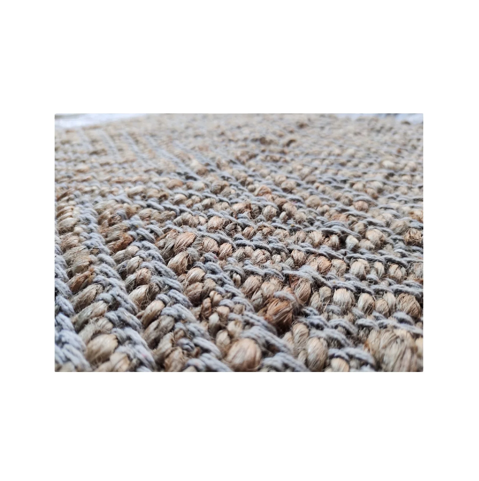 Indian Handwoven Cotton Rugs Custom Jute Sisal Hemp Fiber Embroidered Beautiful Design for Hotel Living Room or Farmhouse