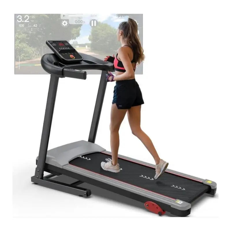 HOT DEAL Treadmill with Incline Foldable Treadmill for Home - Walking RunningJogging,15 Pre Programs Space Saving