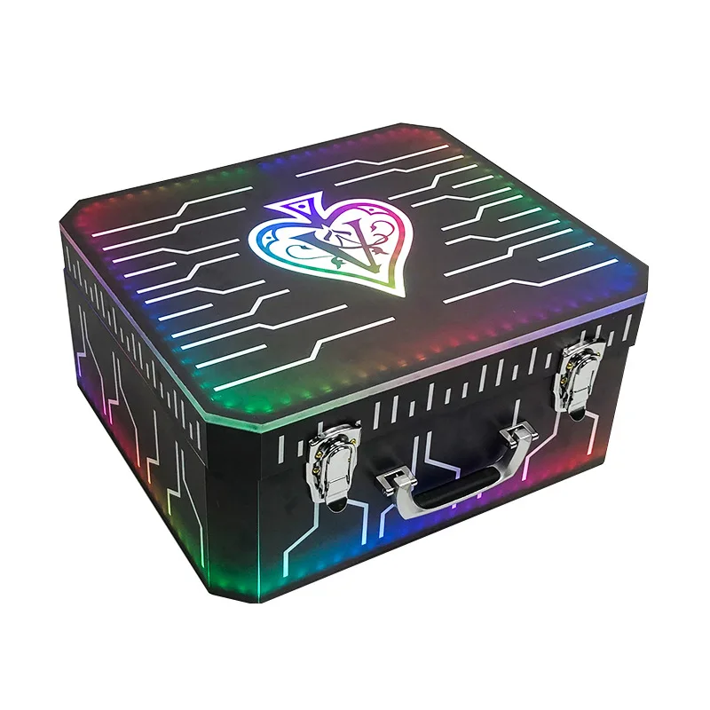 New Ace of Spades 3 bottles LED bottle presenter display VIP glorifier champagne box suitcase carry case for club bar lounge