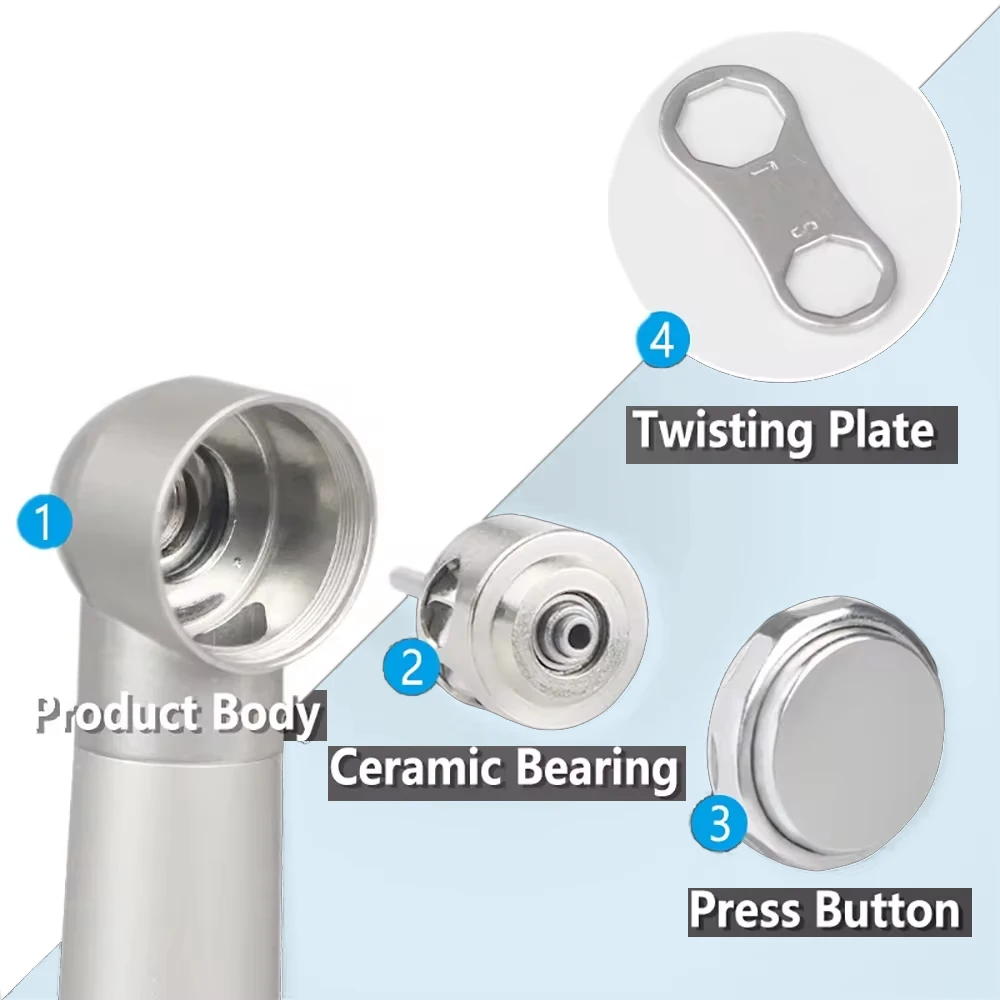 Dental High Speed Handpiece Pa-na Max Air Turbine LED Push Button Ball Bearing High Speed Dental Handpiece