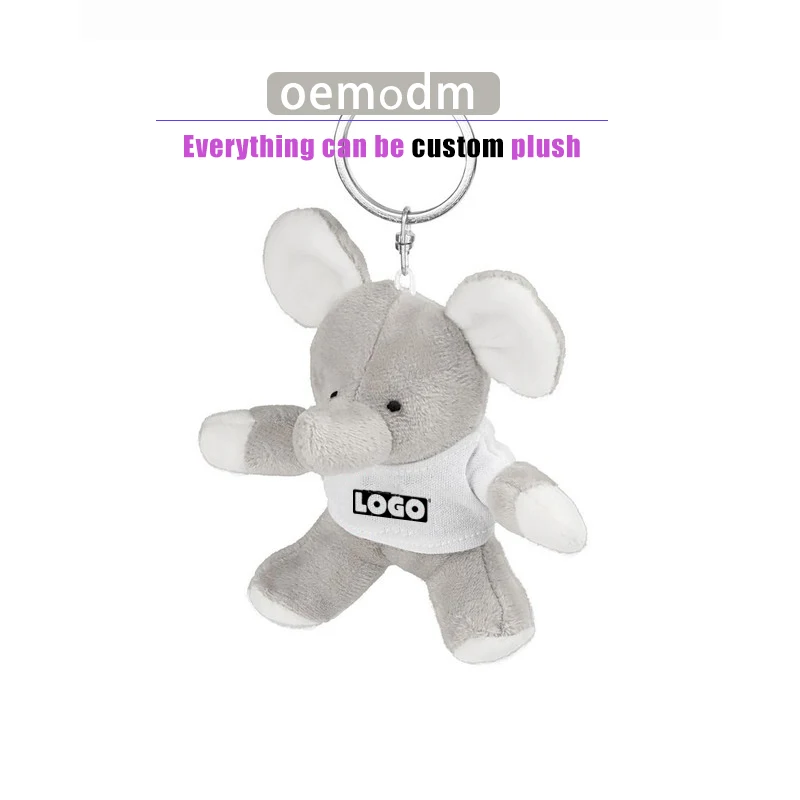 OEM Cartoon Soft Plushie Cute Plush Keychain Animal for Delightful Mascot Pendant 1pc/pp Bag Plush Toy