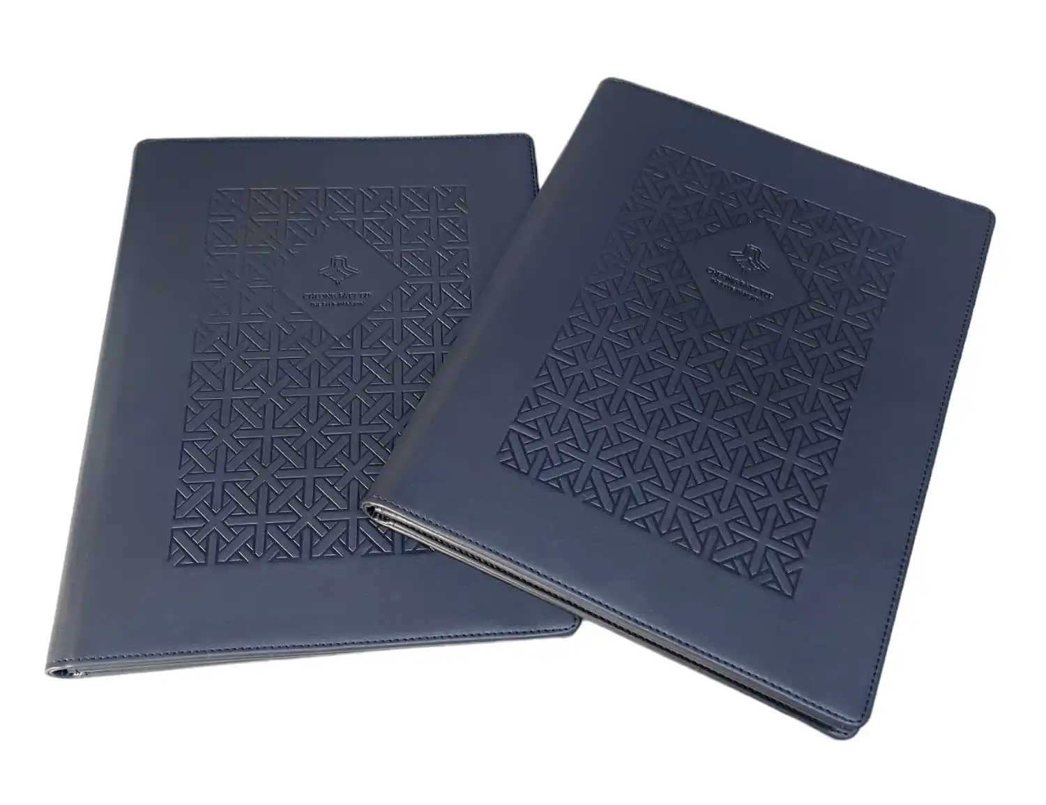 Custom Leather A5/a4/a3 Double Fold Menu Covers Holders Restaurant With Clear Pvc Sheets For Paper Protection