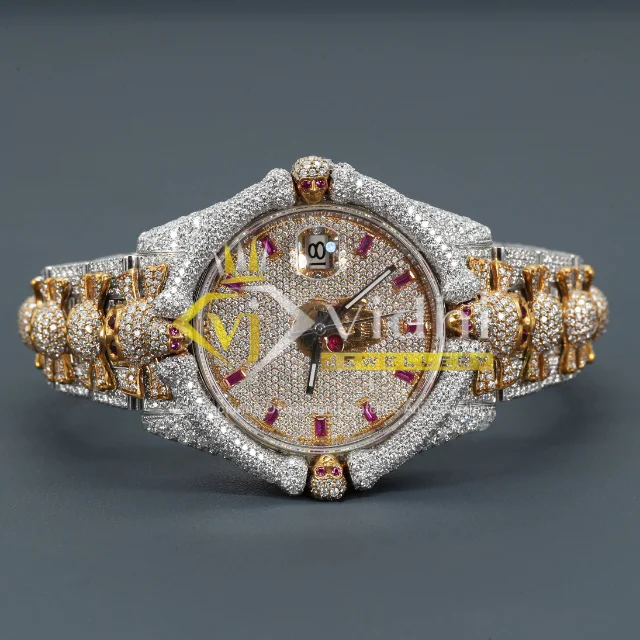 Unique 2024 Luxury Customize Diamond VVS Moissanite LGD Watch Mechanical GIA Certified Full Gold Automatic Watches For Unisex