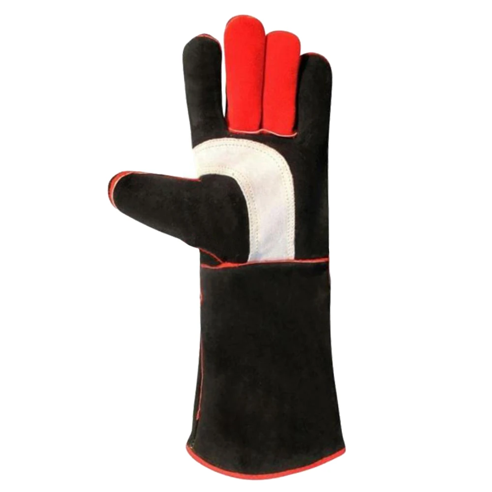 chemical resistant green nitrile gloves non slip flocklined work gloves, safety gloves for oil grease and industry uses