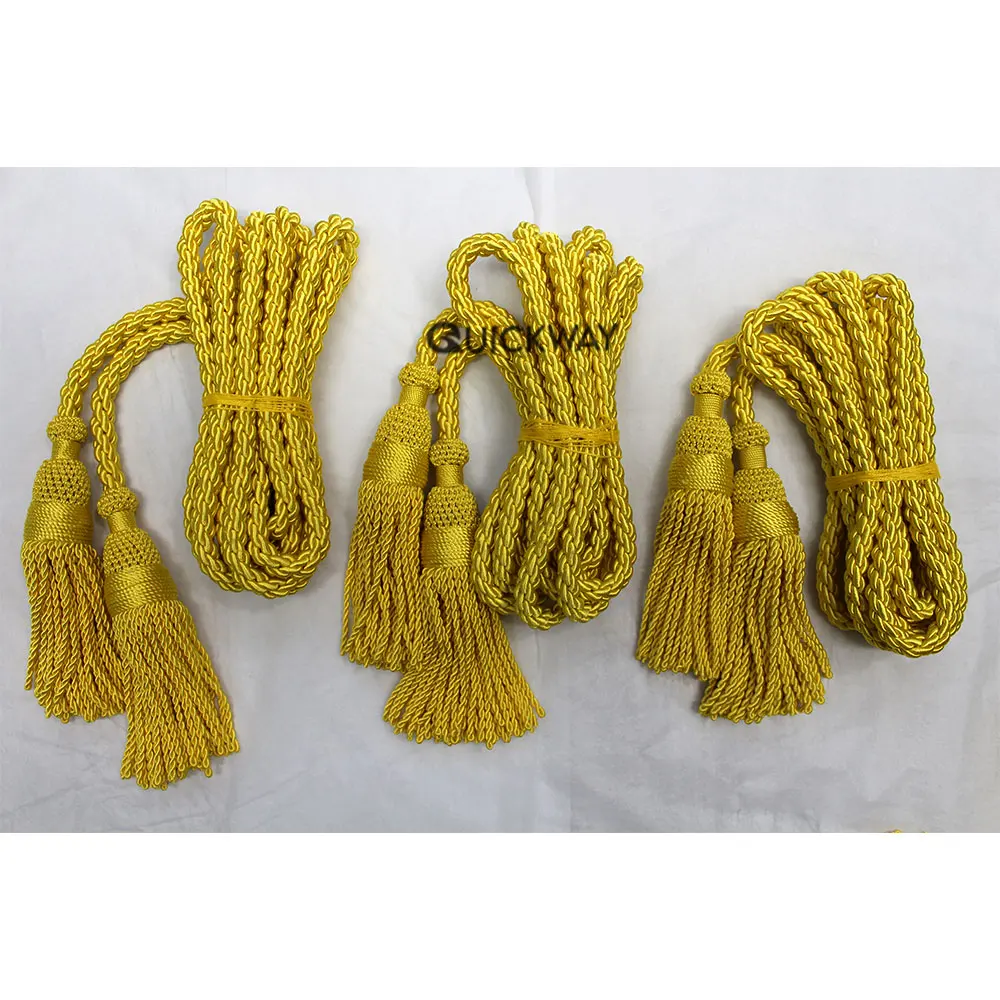 OEM 2023 New Ceremonial Flag Tassels Pakistan Made Wholesale Strings Tri color Bugle cords