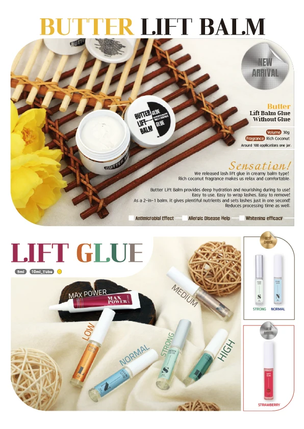 Korea manufactured lash lift & brow lamination lift glue Strong type with OEM private label