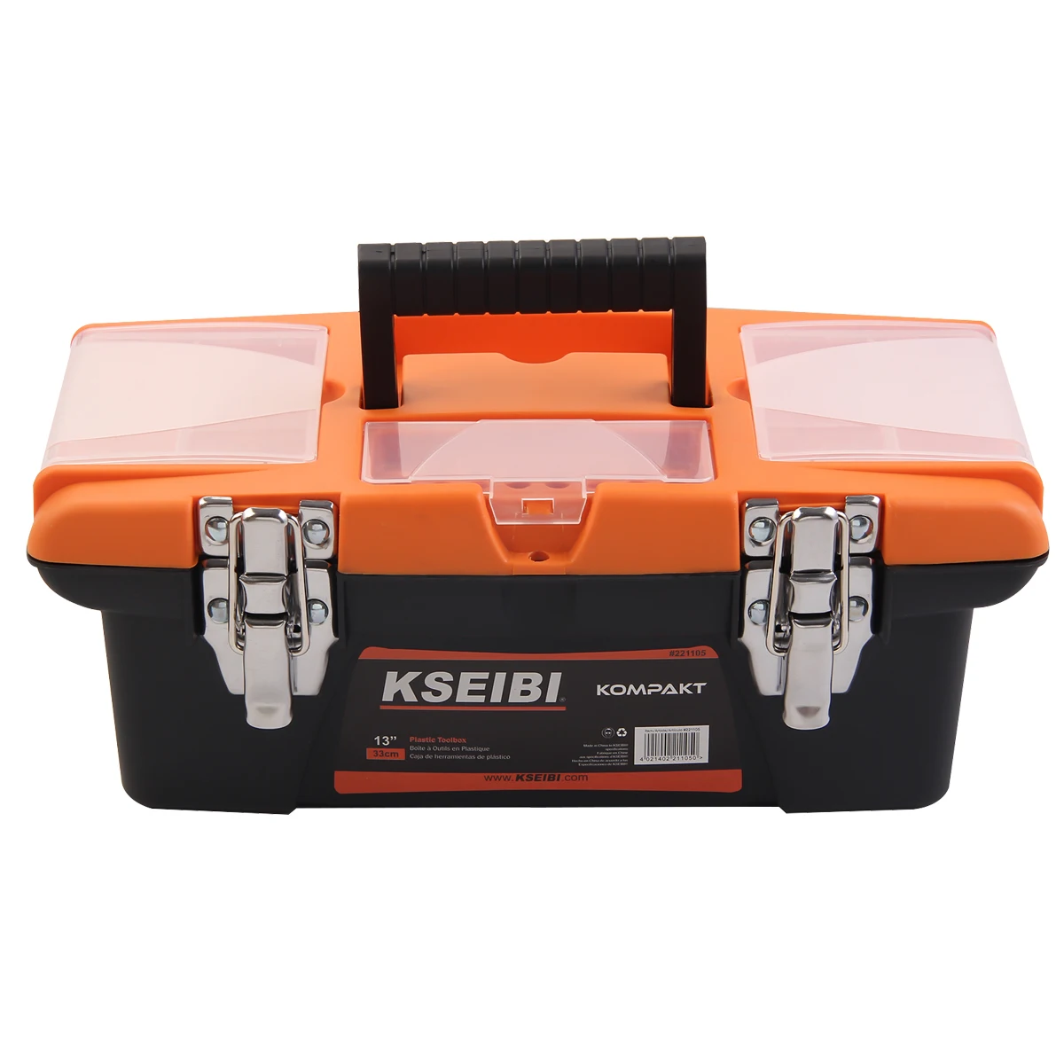 KSEIBI High Quality Plastic Tool Box Set Steel Lock/3-PC To Store The Tools