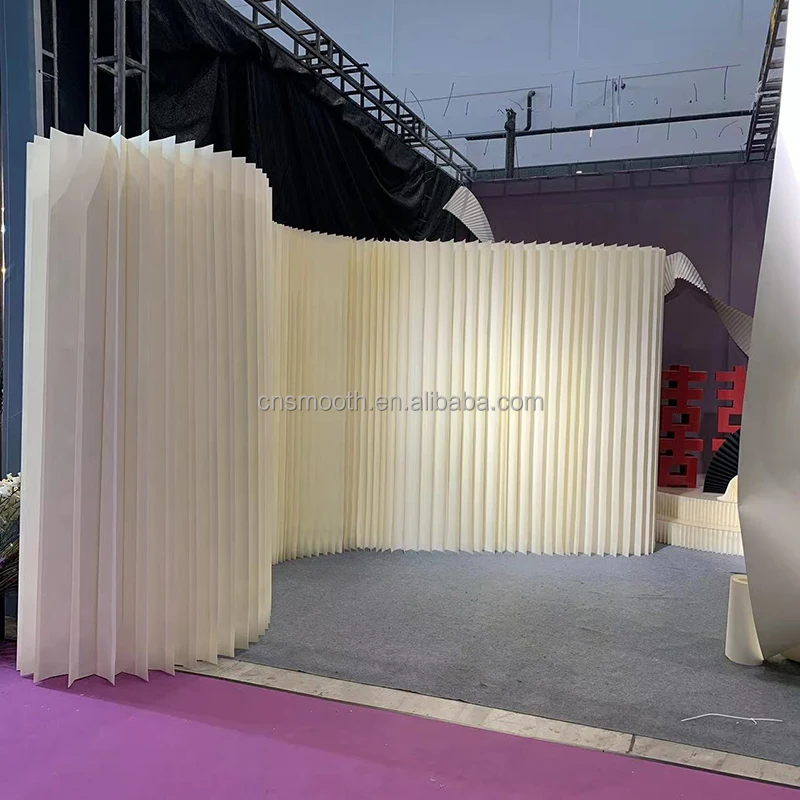 SMOOTH New Paper Backdrop Wedding Decoration Circular White Party Background Stand Wedding Prop Decorative