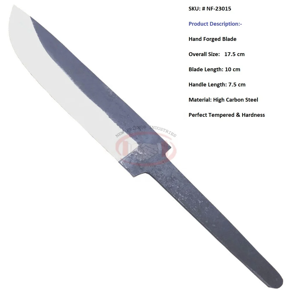 Hot Selling Blacksmith Handmade Forged High Carbon Steel Blade, Fixed Blade Knives Perfect Tempered & Hardness