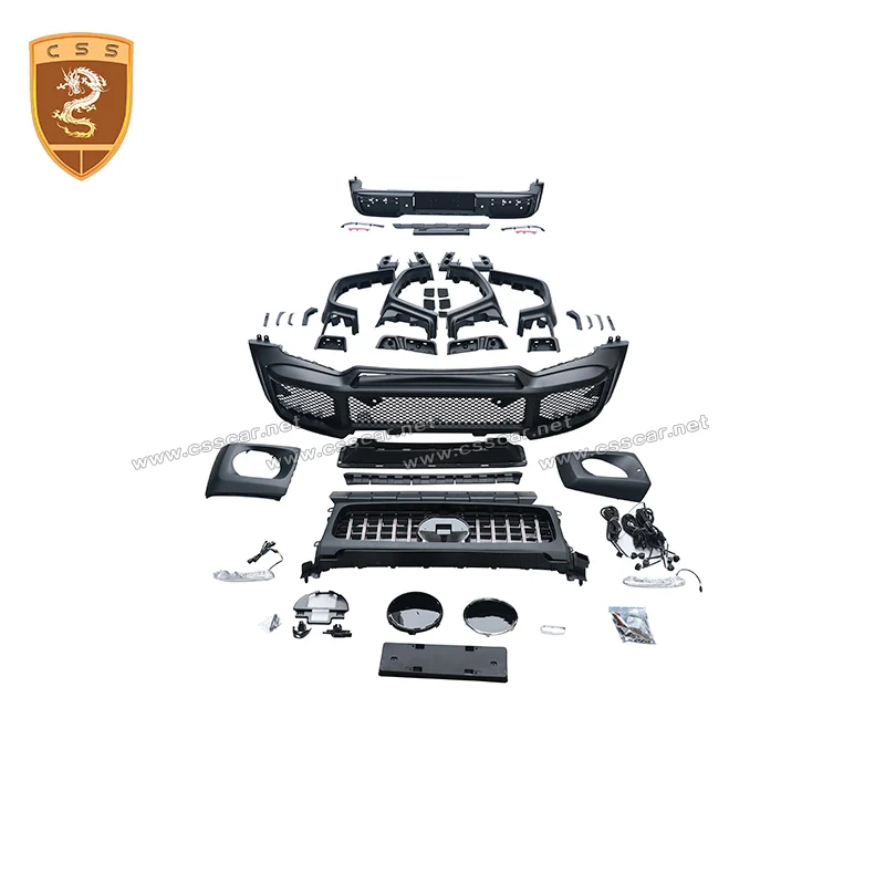 Car Accessories PP Material Front Bumper Lip Assembly Grilles Rear Wheel Arch Bodykit For Mercedes Bens W464 B Style Body Kit