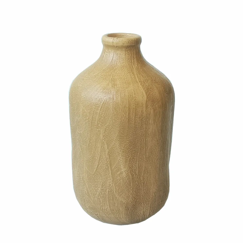 12 Inch Tabletop Decor Home Decoration Polyresin Flower Vase Clay Effect Resin Nordic STYLE