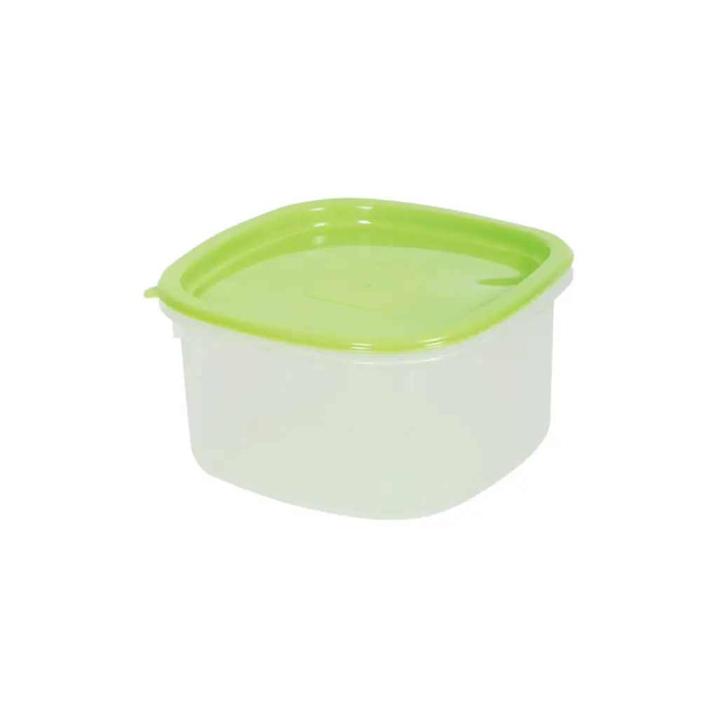 Multipurpose Space saving Plastic Square Storage Bin Box With Cover Storage Box Container W260 x D260 x H141 mm
