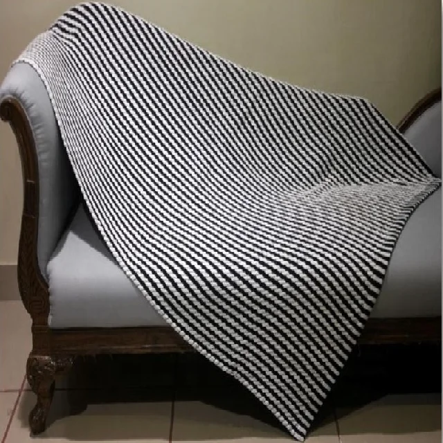 Hand loomed cotton throw Chenille Leno Weave Soft Cozy Hand Feel Snuggle Free Unique Style Cotton Throw Blanket