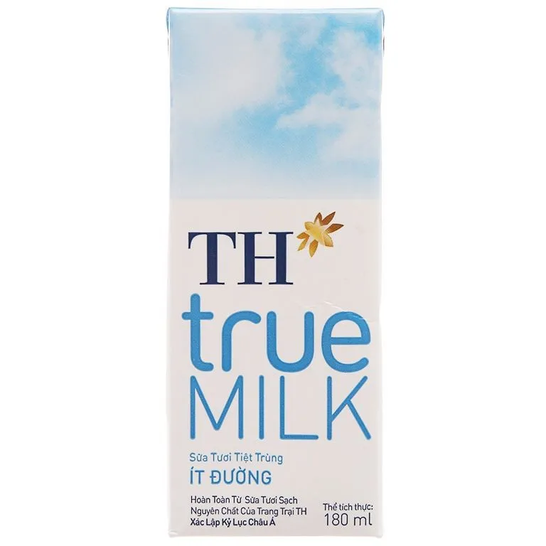 Fresh milk pasteurized low sugar TH true MILK
