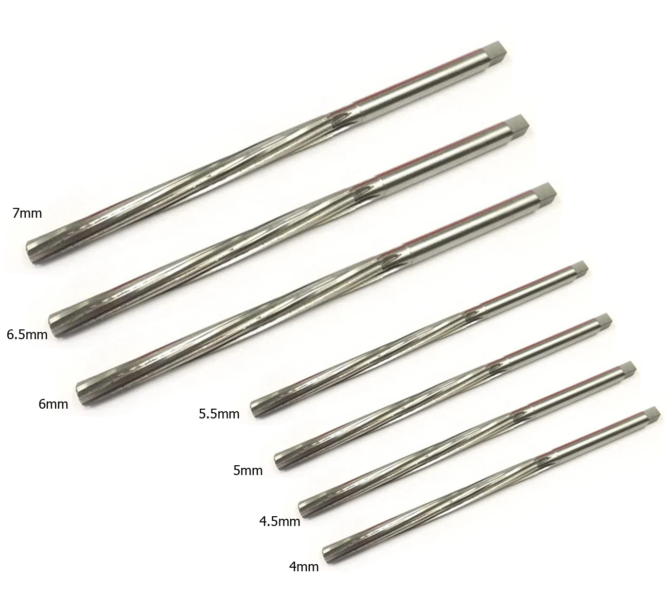 High Speed Steel Spiral Fluted Fix Hand Reamer Valve Guide Reamer Engine Workshop Automotive Tool Hand DIY