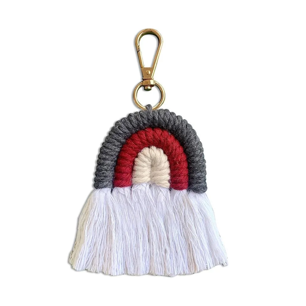 Wholesale Boho Macrame Keychain  Handmade Cotton Rope Keychain Manufacturer