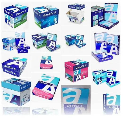 Double A Copy Paper A4 80 gsm, 75 gsm, 70 gsm 500 sheets Thailand manufacturer