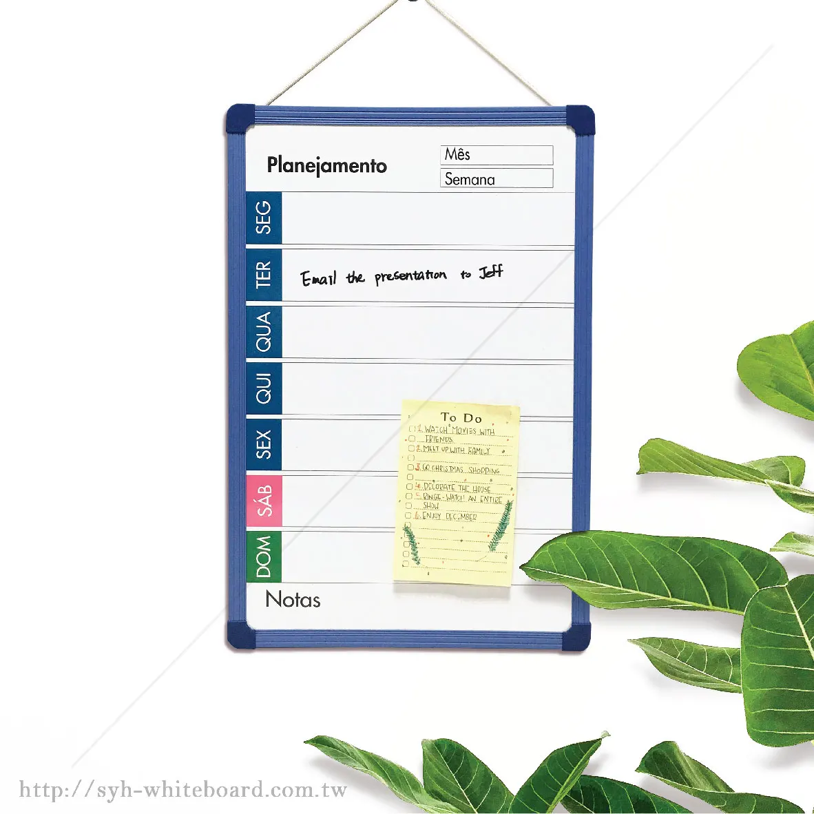 Magnetic Monthly Planner and Memo Calendar Whiteboard