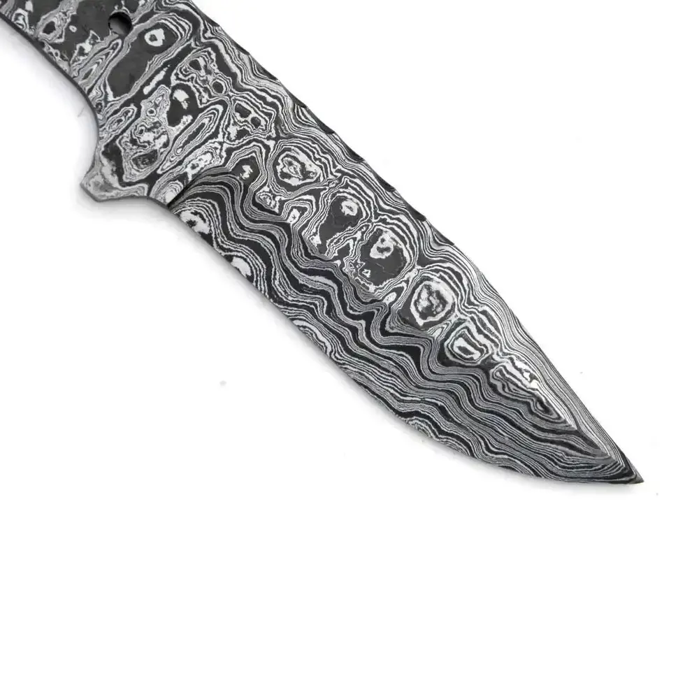Damascus Knife Blank Blade for Hunting knife making High Carbon Steel blank blades for sale at cheap price