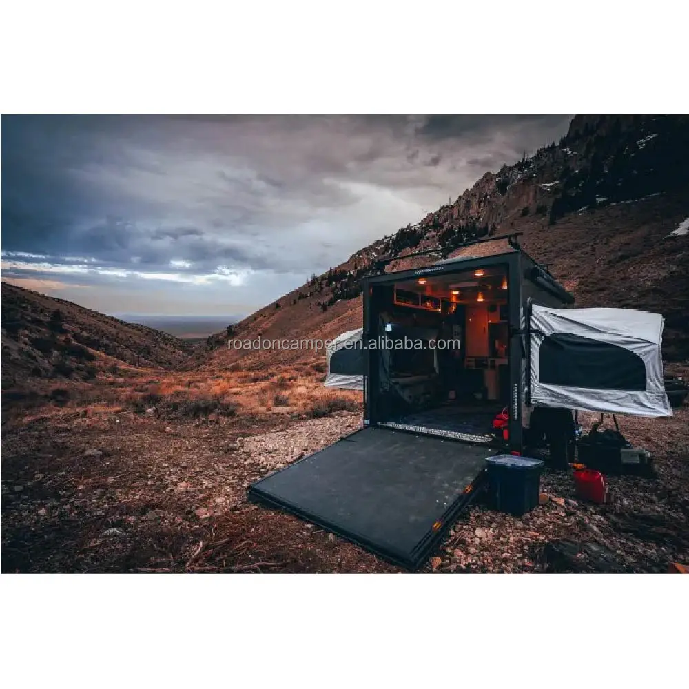 4*4 Small Off-road Expedition Camping Trailer body  Portable off-road motorcycle Travel Box Trailer