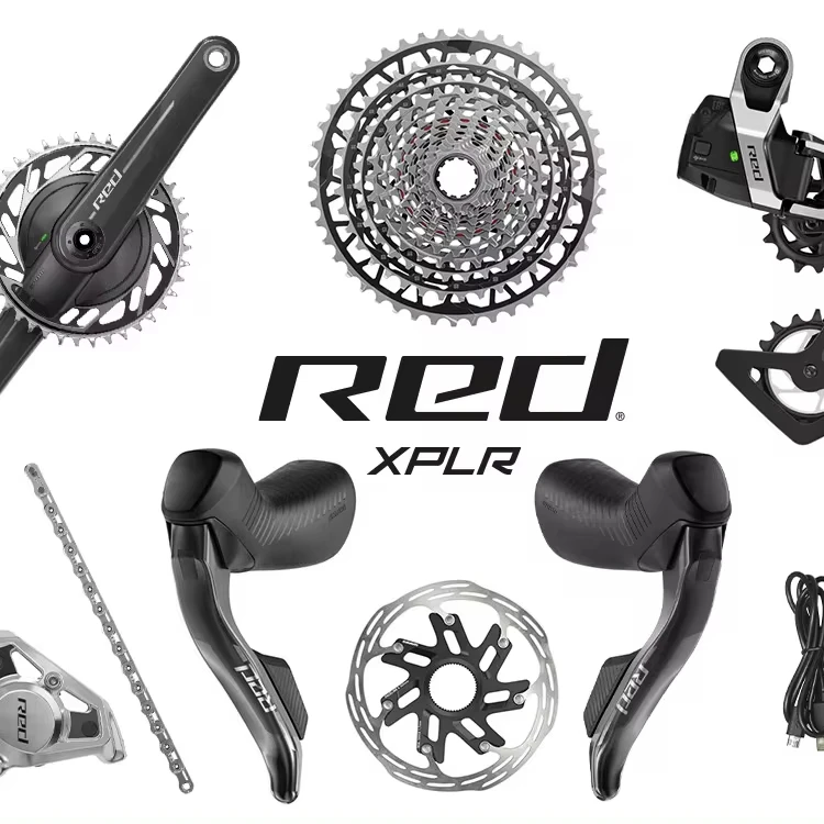New RED XPLR AXS Wide Disc HRD Flat Mount Gravel Group 1x13