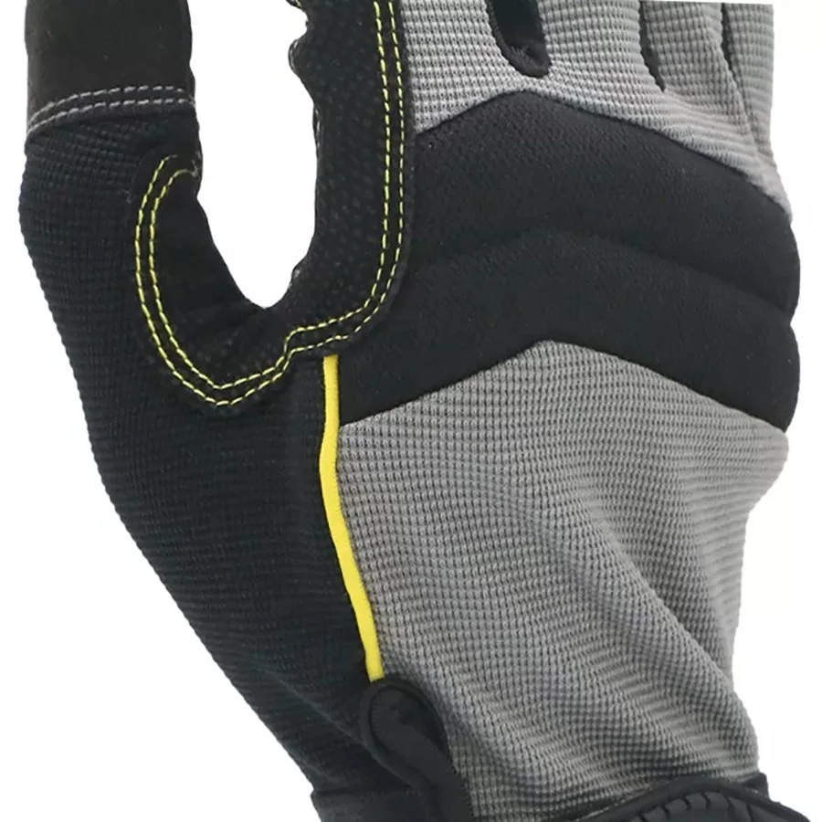 Work Assembly Gloves / Working Gloves / Leather Safety Gloves High Quality Leather Grain Leather White & Black Protect Hand soft