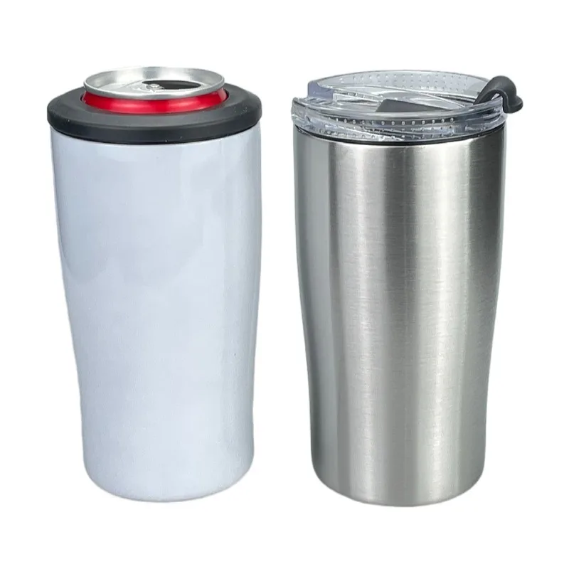 Low Moq Vacuum Insulated Custom Can Cooler Recyclable Sublimation Can Cooler