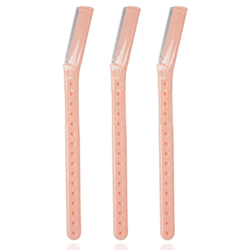 Hot Sell Women Eyebrow Razor Stainless Steel Blades Facial Eyebrow Hair Trimmer Razor Face Eyebrow Shaper Shaver