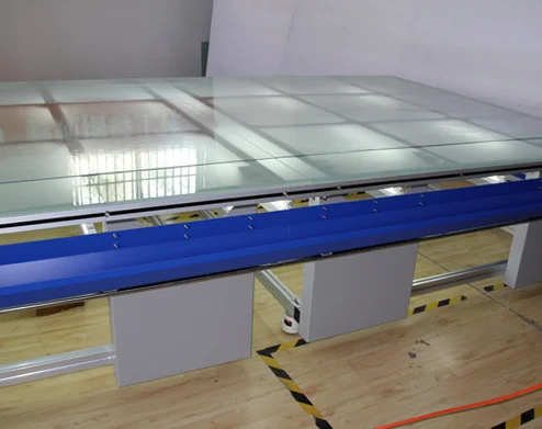 LEFU 1700mm*4000mm 4m Length Cold and Hot Flatbed laminator Applicator Table for Glass or KT Board