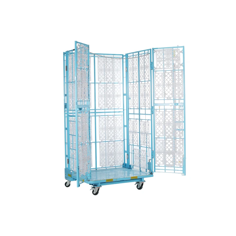 Warehouse Laundry Logistic Warehouse Heavy Duty Platform Trolley And Foldable Picking Trolley