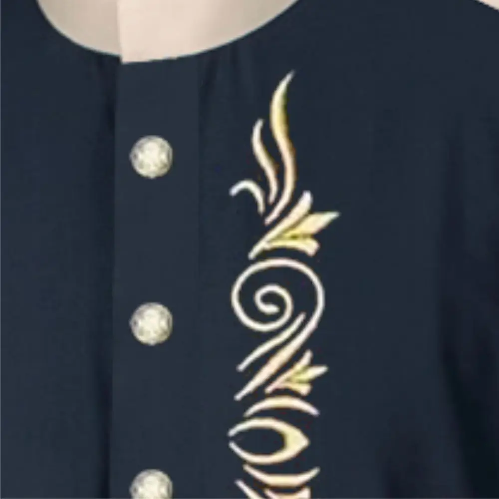 OEM High Quality Islamic Muslim 2023 Thobes Jubbah For Men Wholesale Embroidered Robes Qatar Style Caftan Kaftan qamis