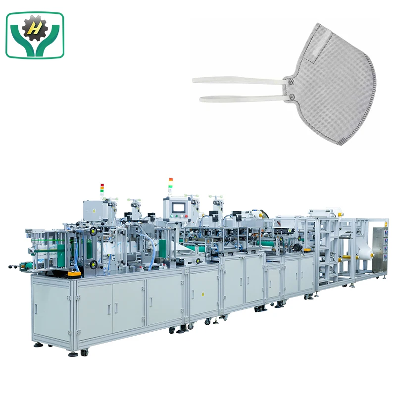 High Speed Surgical Head Straps Folding Face Mask  Head Loop KN95 Mask Making Machine