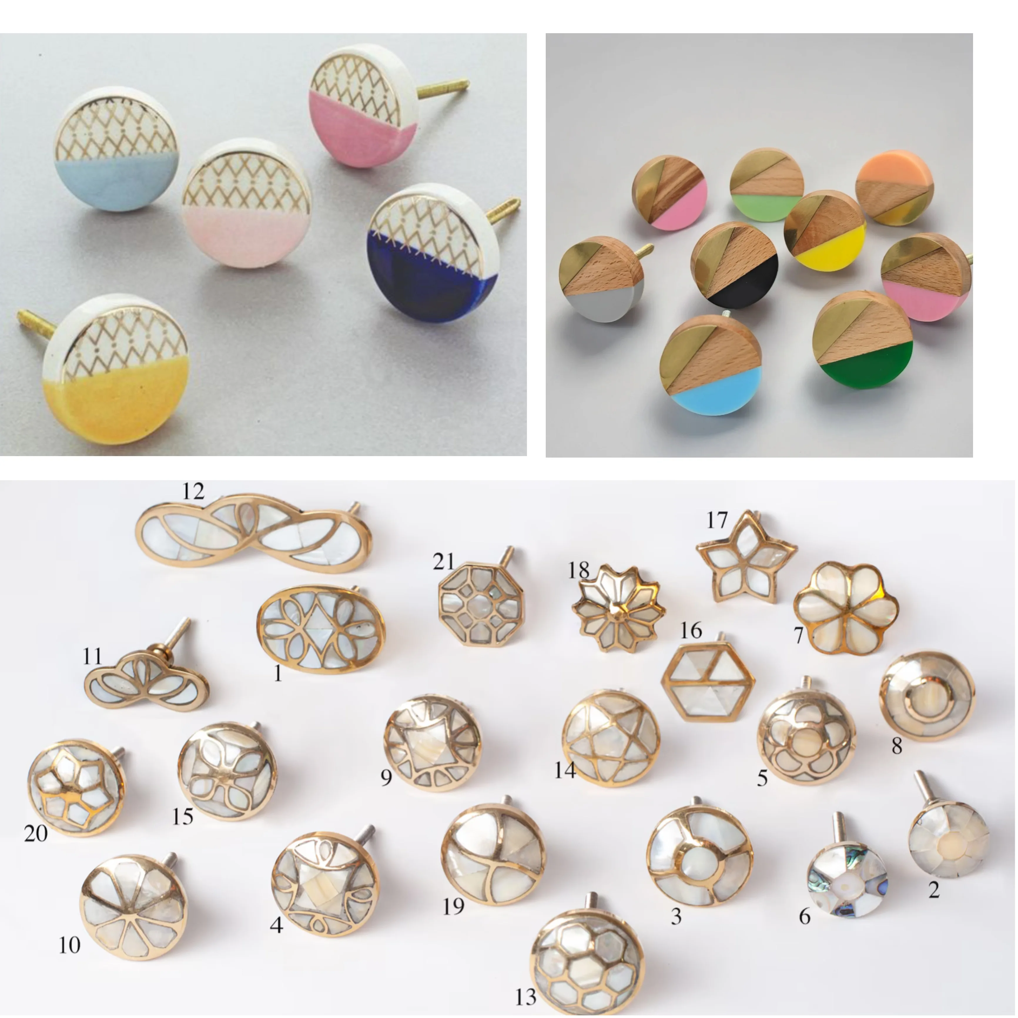 European Style Furniture Brass Antique Cabinet Drawer Door Knobs & Pulls Handle