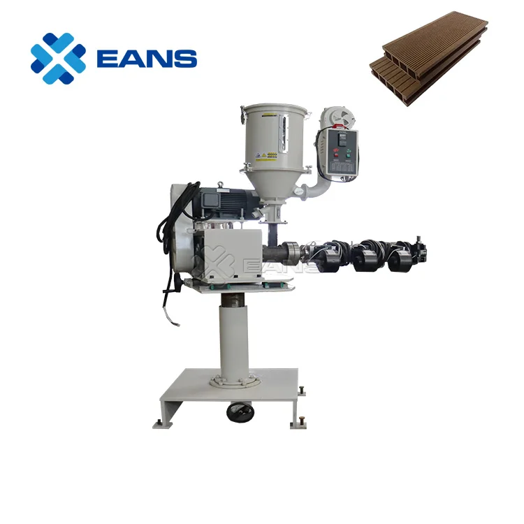 Wood Plastic Composited WPC Decking Fence Production Line CO Extruder Machine