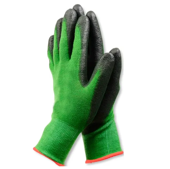 Лидер продаж, дышащие противоскользящие защитные перчатки с резиновым покрытием для сада, перчатки для работы на открытом воздухе