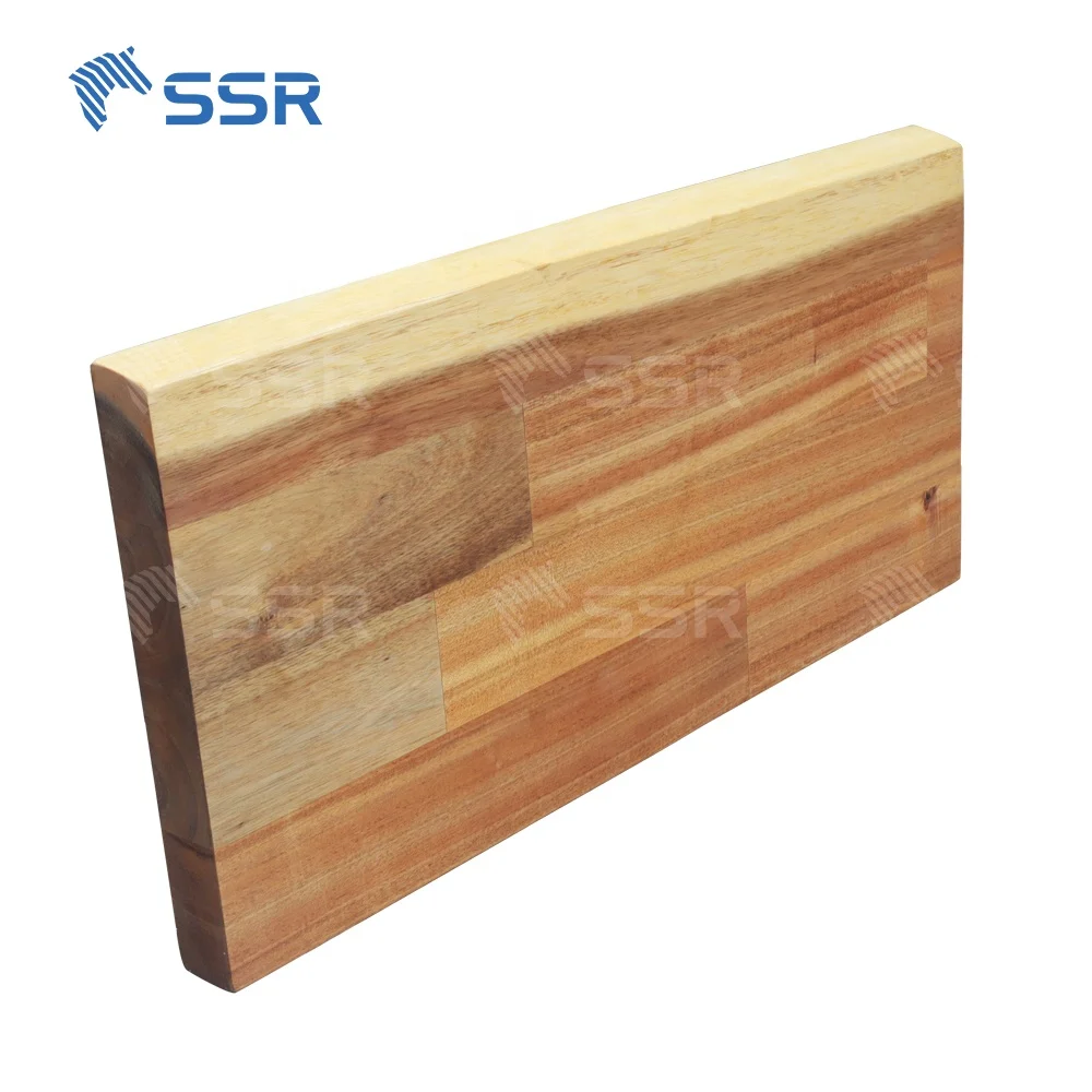 Wooden shelf with brackets/wood shelves for wall made Acacia wood/ Rubberwood