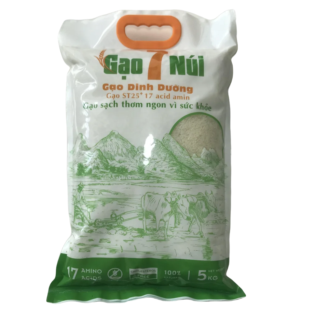 Seven Mountain Rice St25 Plus 17 Amino Acids Max Soft White Dried Rice Fresh Grain ISO 22000 HACCP GMP Certification