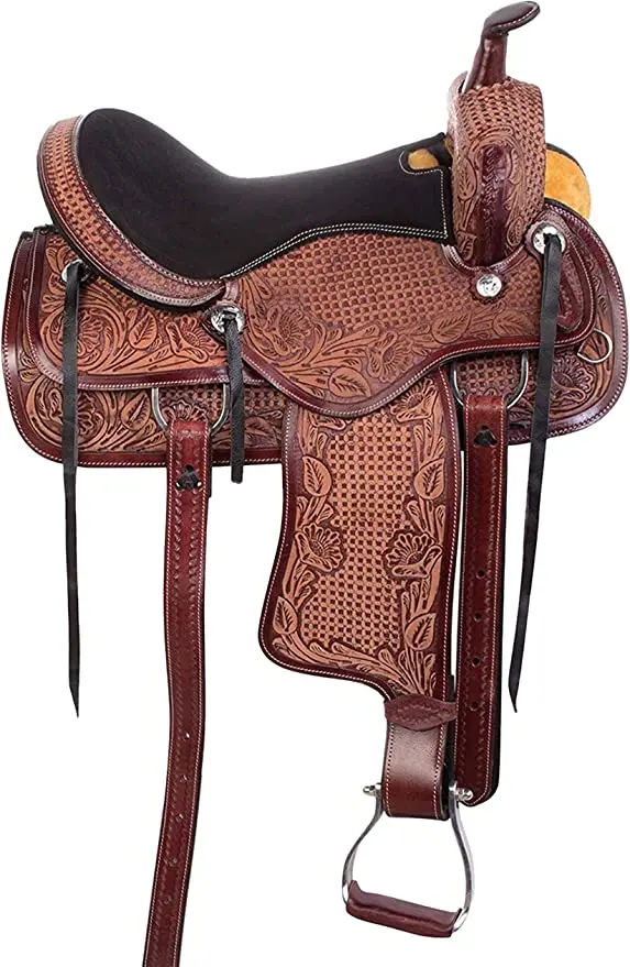 Высококачественное Конное седло английского типа из натуральной кожи Западное с переносными аксессуарами Настраиваемые