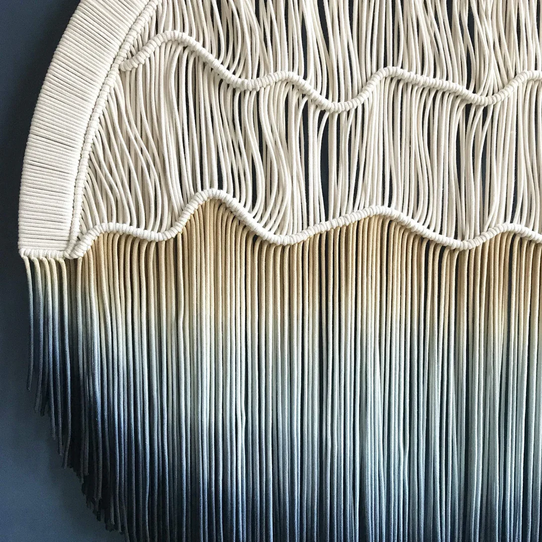 Boho Knitted Macrame Wall Hanging Handmade Products Nordic Macrame Decor Vintage Wall Hangings Home Decoration Items for Room