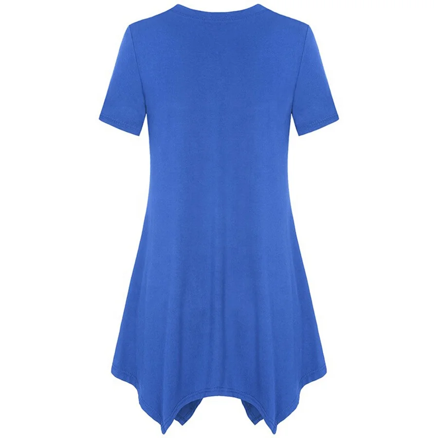 2022 Ladies Solid Loose Fit Cotton Women Linen Tunic Tops Tunics/New Loose Fit Swing Ladies Summer Tunic Tops