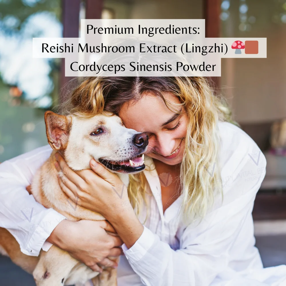 100% Natural Pet Immunity Powder Sachets with Custom Logo Stronger Immune System Booster for Dogs and Cats