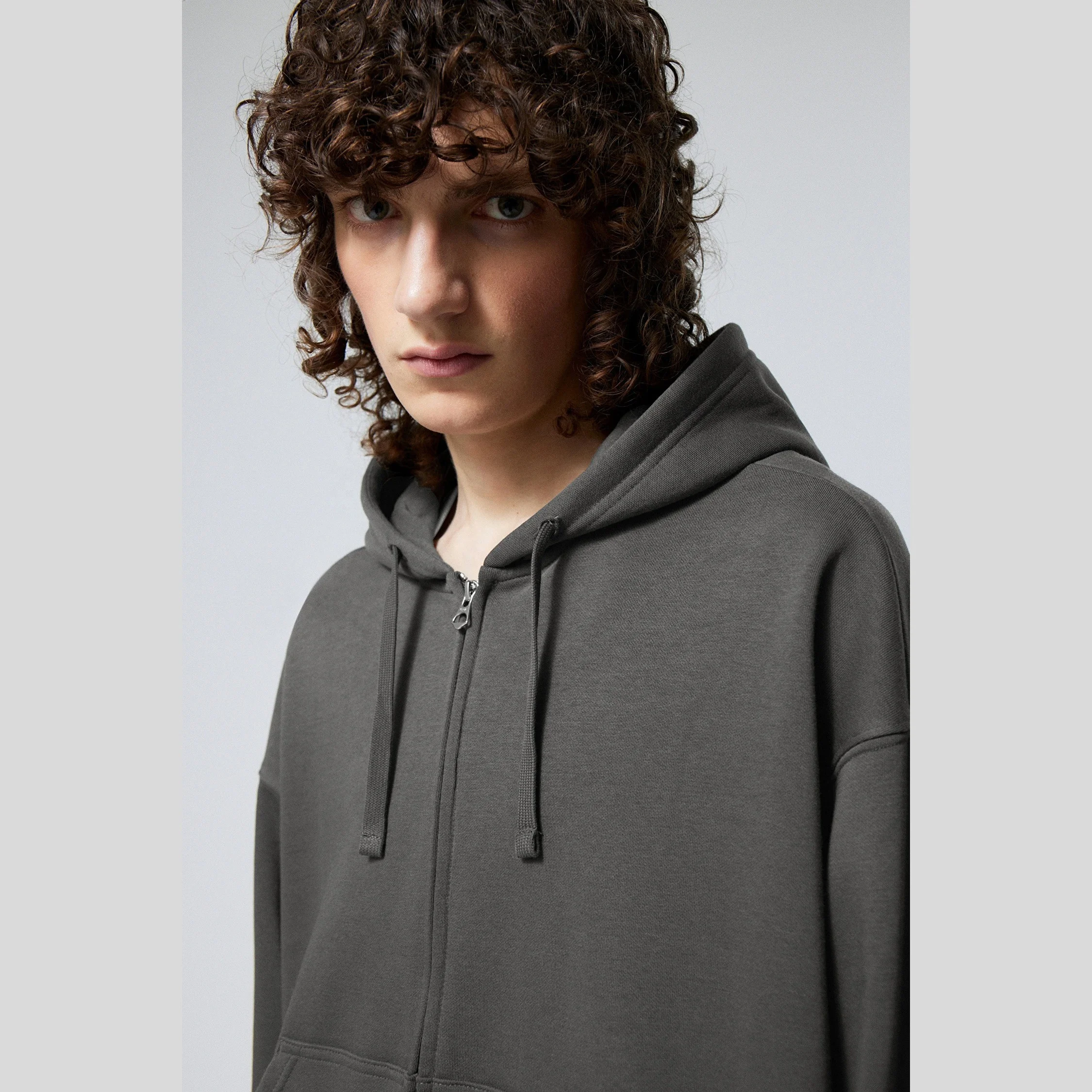 Fashion  Design Latest  Cropped pullover hoodie Heavyweight No String 100% Cotton Raw Hem Oversized hoodie custom printing any