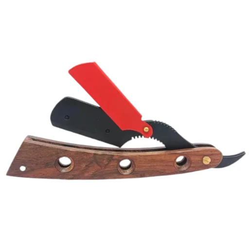 Wooden Handle Shaving Razor with Premium Steel Blade  Ergonomic Grip, Stylish Design, with Custom Logo & Packaging Options