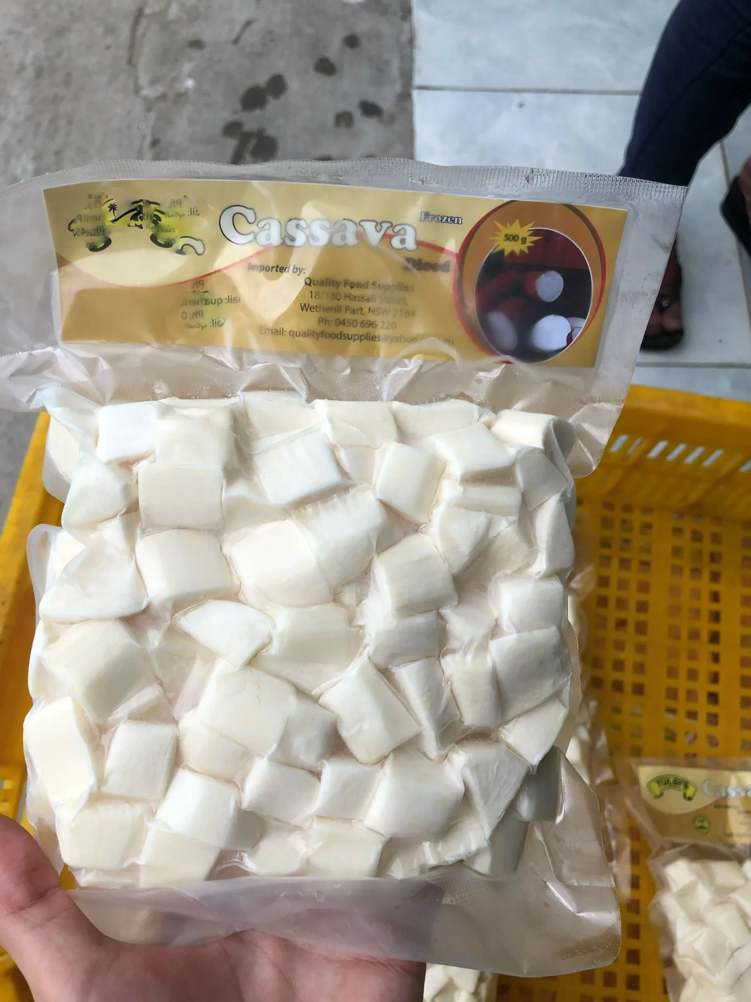 Cheap Price Wholesale Cassava Frozen IQF Frozen Peeled Cassava Low MOQ Ready To Ship HUNG TAM VN from Vietnam