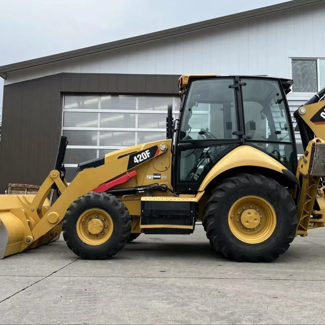 Дешевый подержанный экскаватор-погрузчик cat 420e 420f подержанный экскаватор-погрузчик cat 420 трактор экскаватор-погрузчик