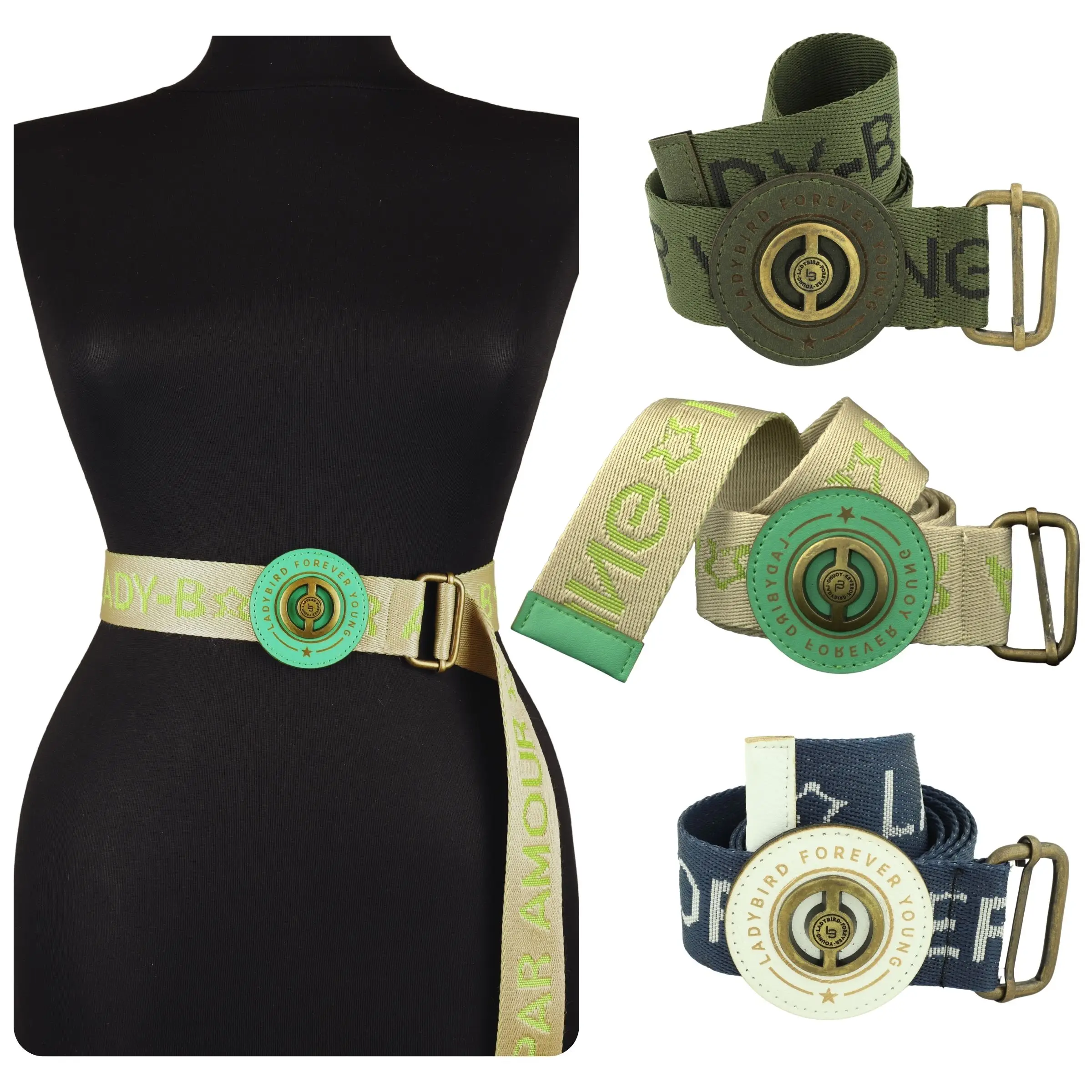 Fabric Belts For Women and Man Custom Belt with Custom Belt Buckle Ladies Belts for Dress Rebel Street Style Belt