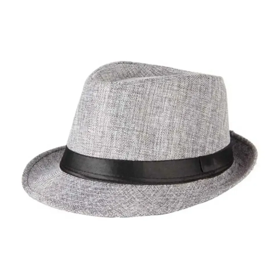 Custom Logo High Quality Wholesale Wool Fedora Hat Wide Custom Logo Black Fedora Hats For Men
