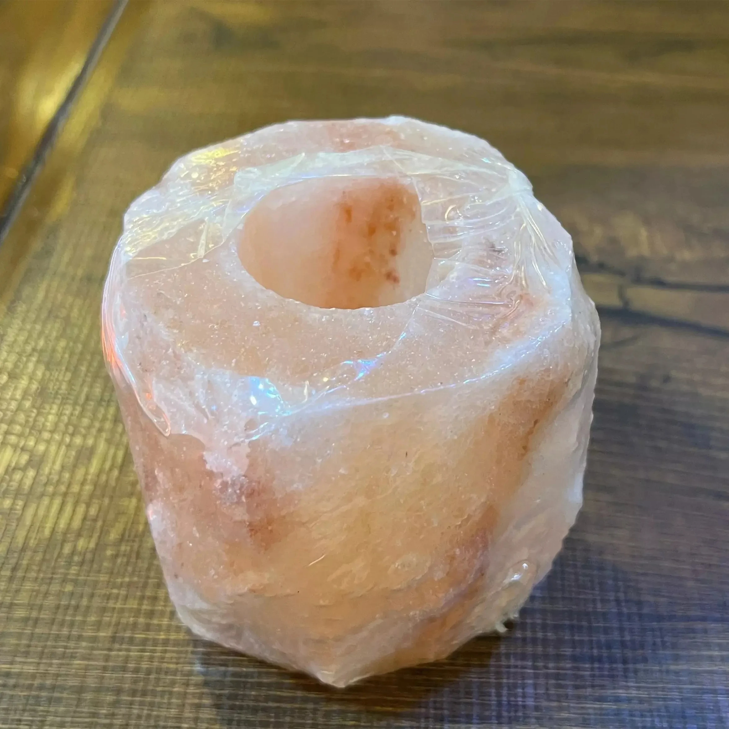 Himalayan Ying Yang Shaped Candle Natural Himalayan Yin Yang Shaped Salt Tea light Candle Holder Air Purifier & Ionizer